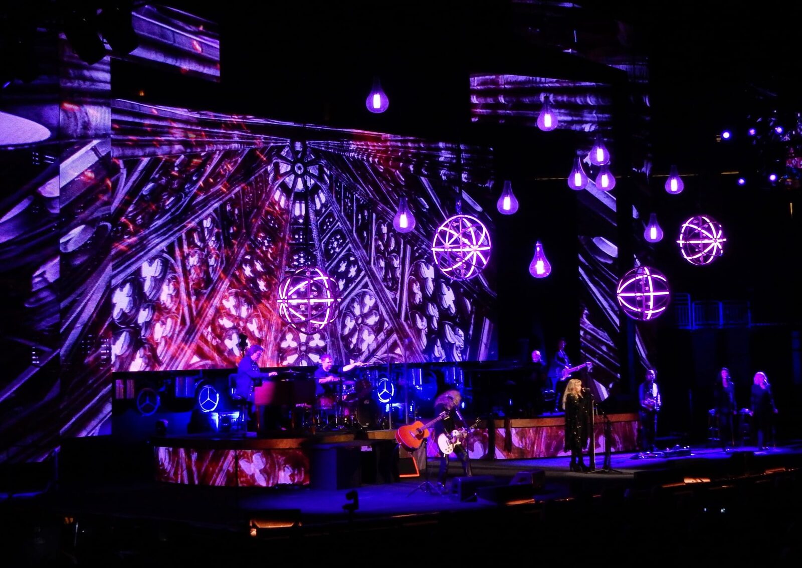 Large LED stage set for a concert